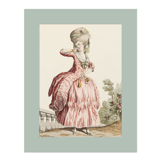Galerie des Modes fashion illustration - 11 x 14" mounted print
